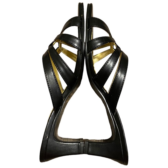 BEVERLY HILLS POLO CLUB | BLACK SLIDE HEELS SZ - Picture 6 of 9